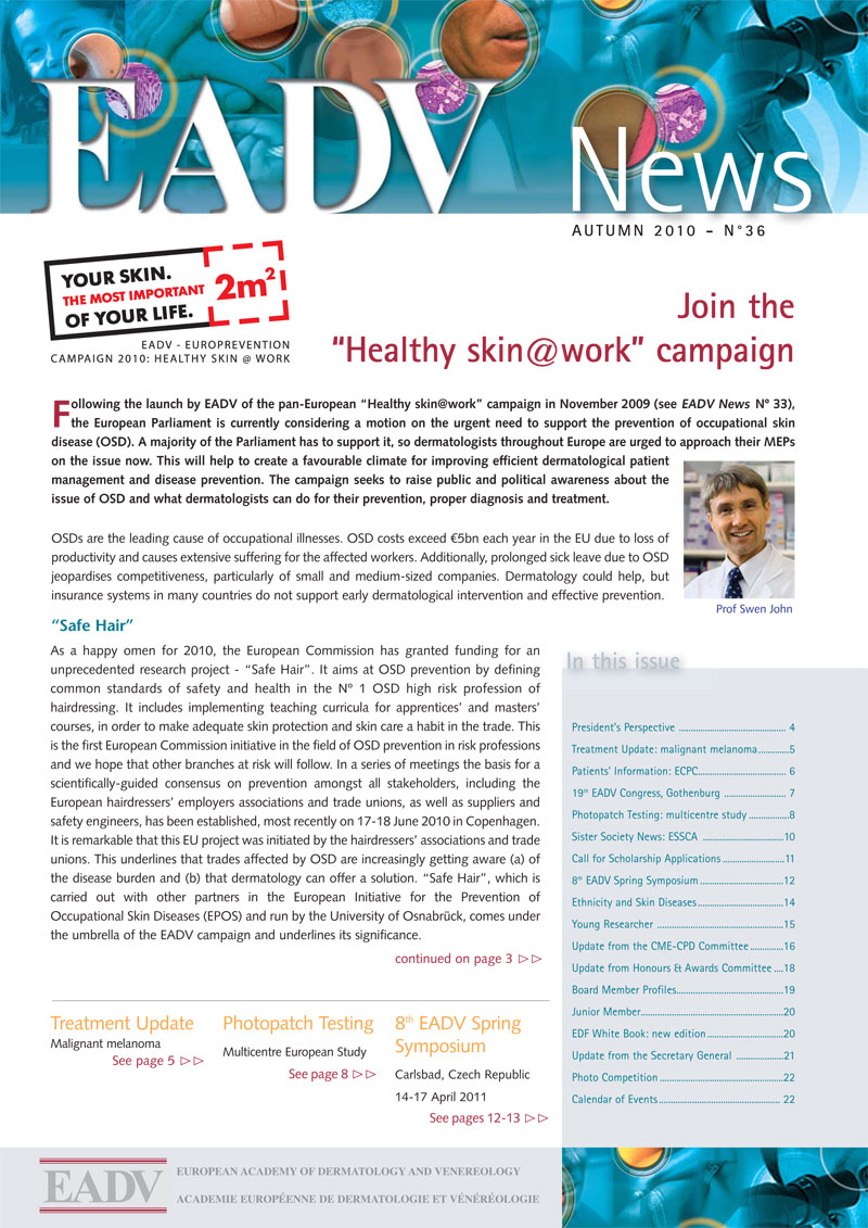 EADV Newsletter - Autumn issue 2010