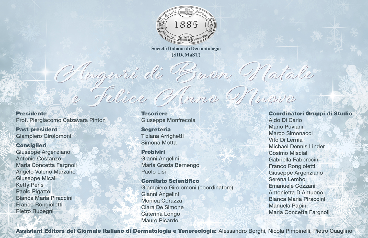 I migliori auguri di Buona Natale e Felice 2017