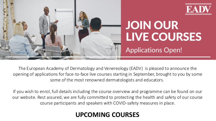 EADV Live Courses are back