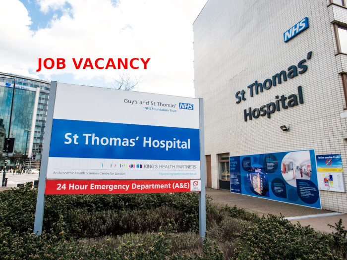 Job Vacancy St.Thomas' Hospital UK