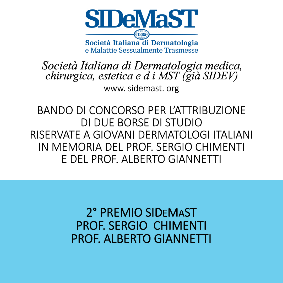 Borse di Studio - 2° Premio SIDeMaST