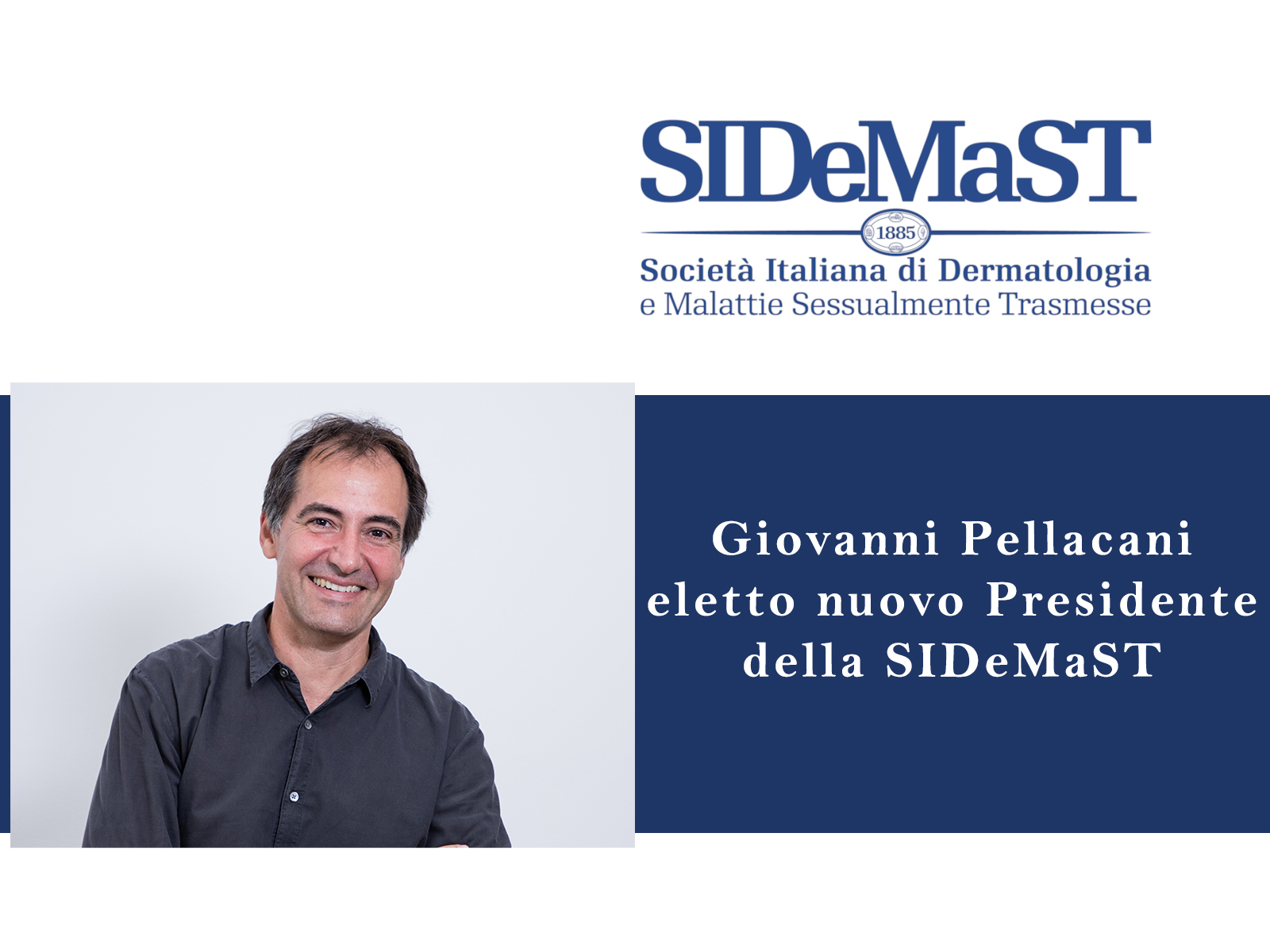 Giovanni Pellacani eletto nuovo Presidente della SIDeMaST