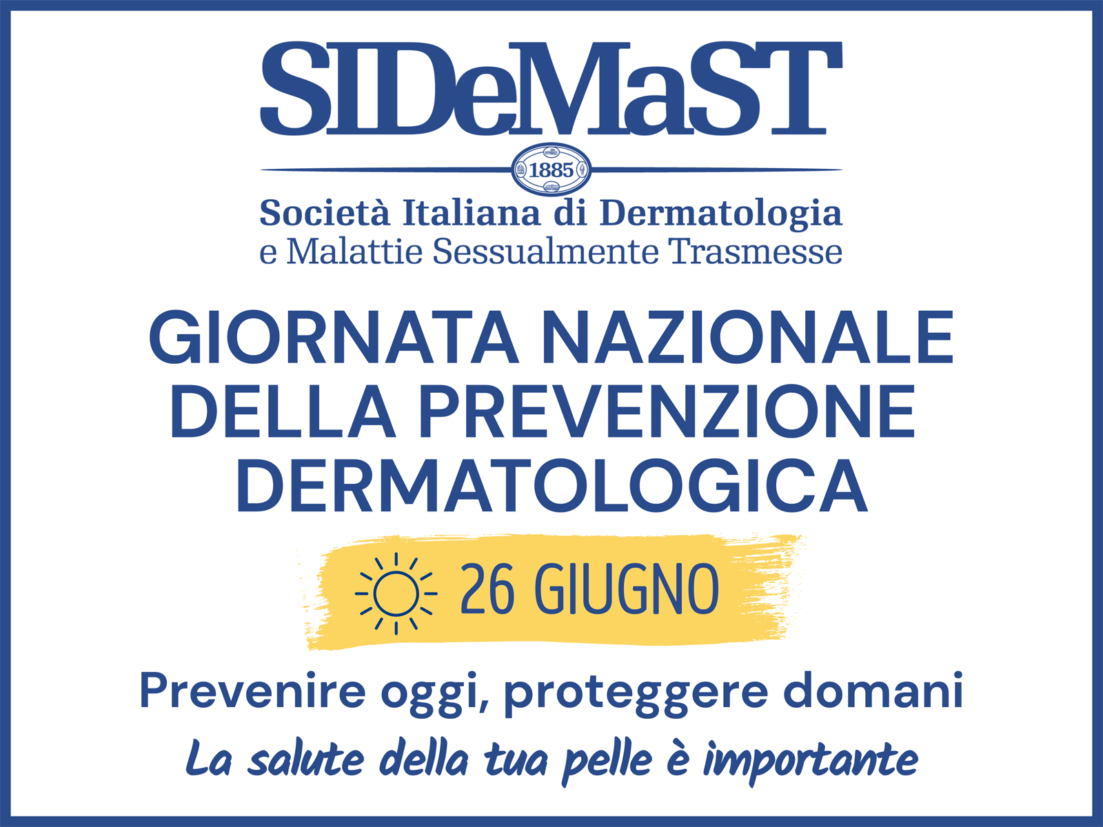 L'Esperto Risponde - Prima Giornata Nazionale della Prevenzione Dermatologica