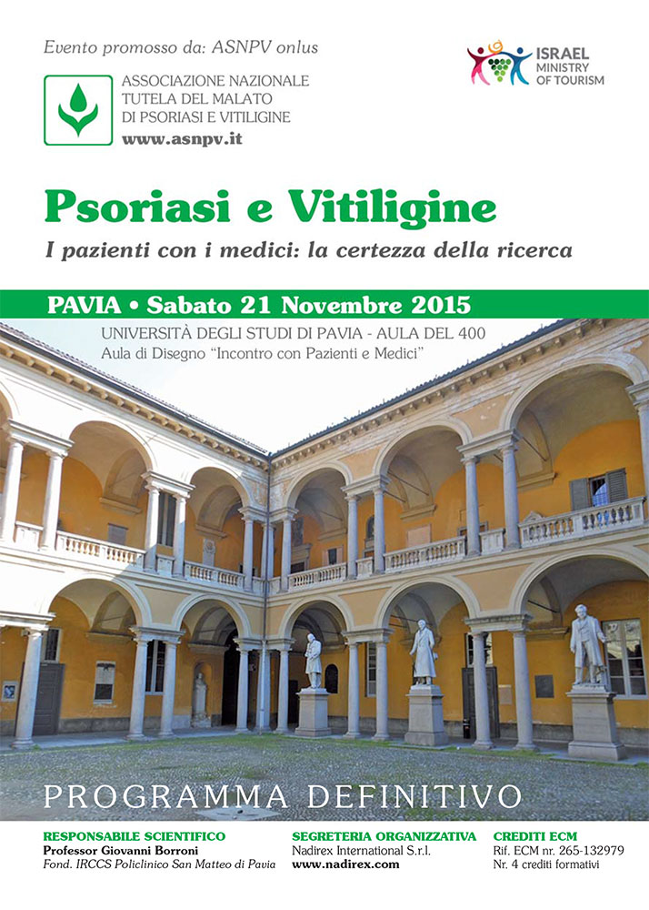 Psoriasi e Vitiligine. I pazienti con i medici: la certezza della ricerca