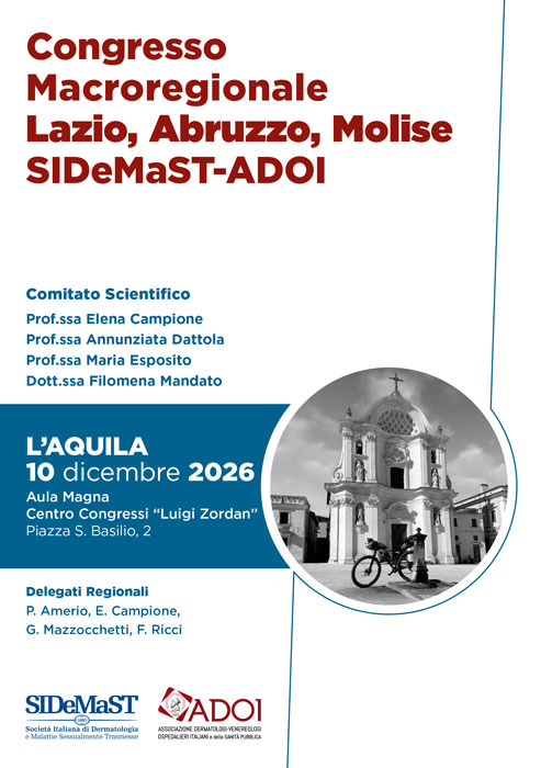Congresso Macroregionale Lazio, Abruzzo, Molise SIDeMaST-ADOI