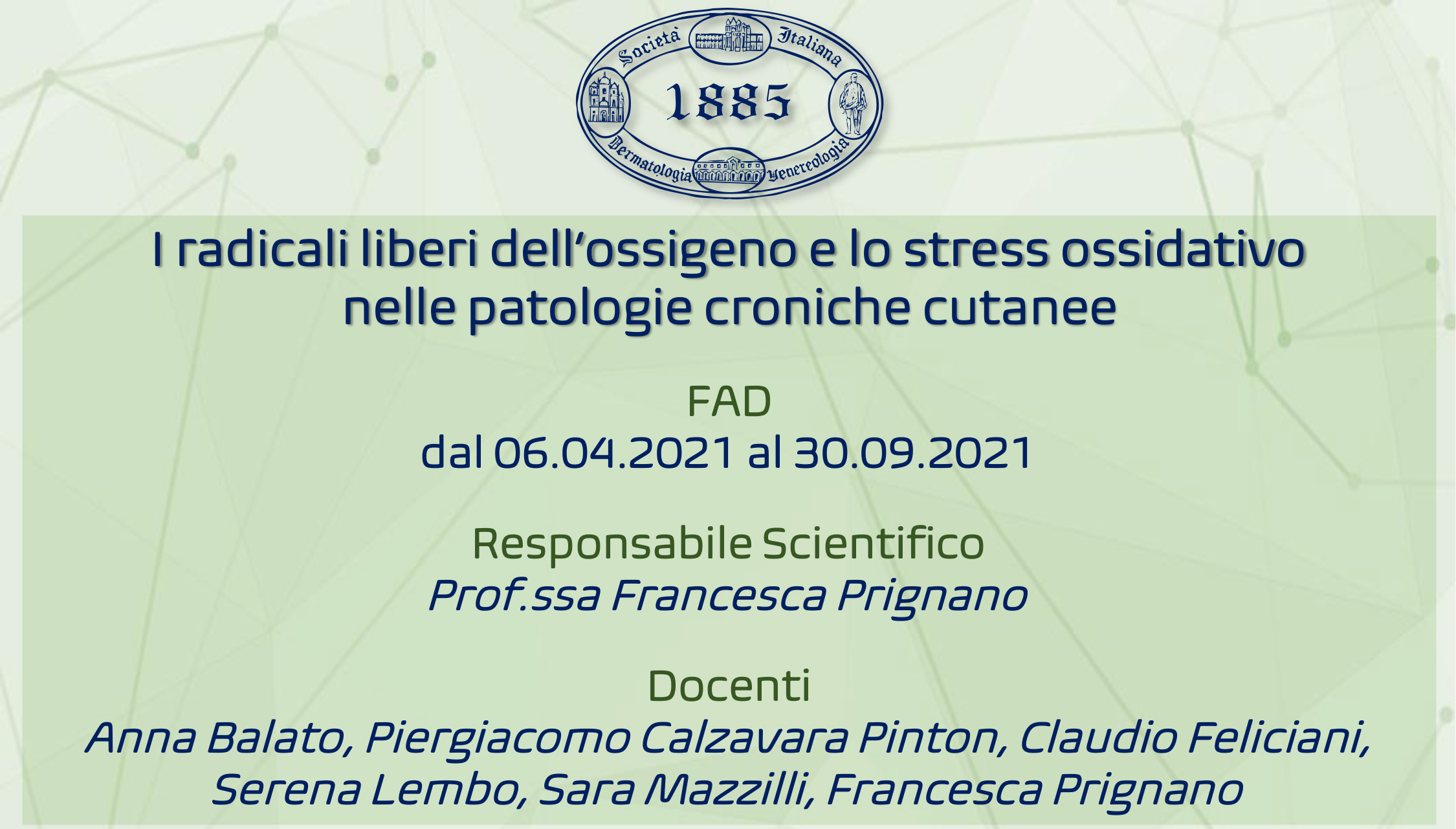 I radicali liberi dell’ossigeno e lo stress ossidativo nelle patologie croniche cutanee