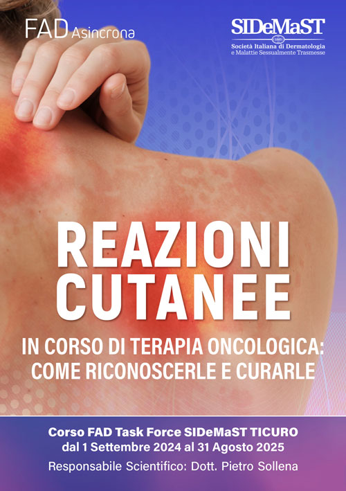 Reazioni cutanee in corso di terapia oncologica: come riconoscerle e curarle