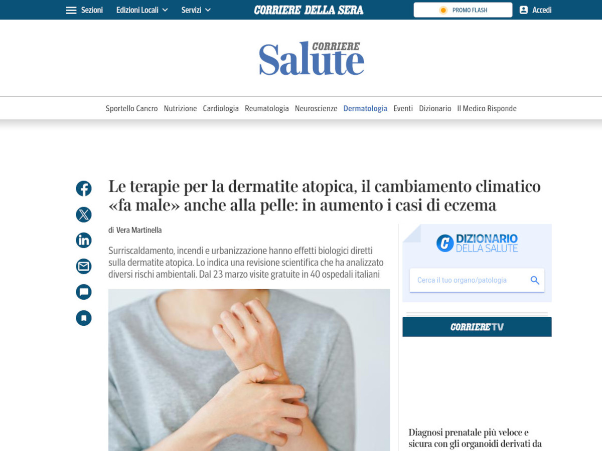 Dermatite Atopica - Corriere della Sera