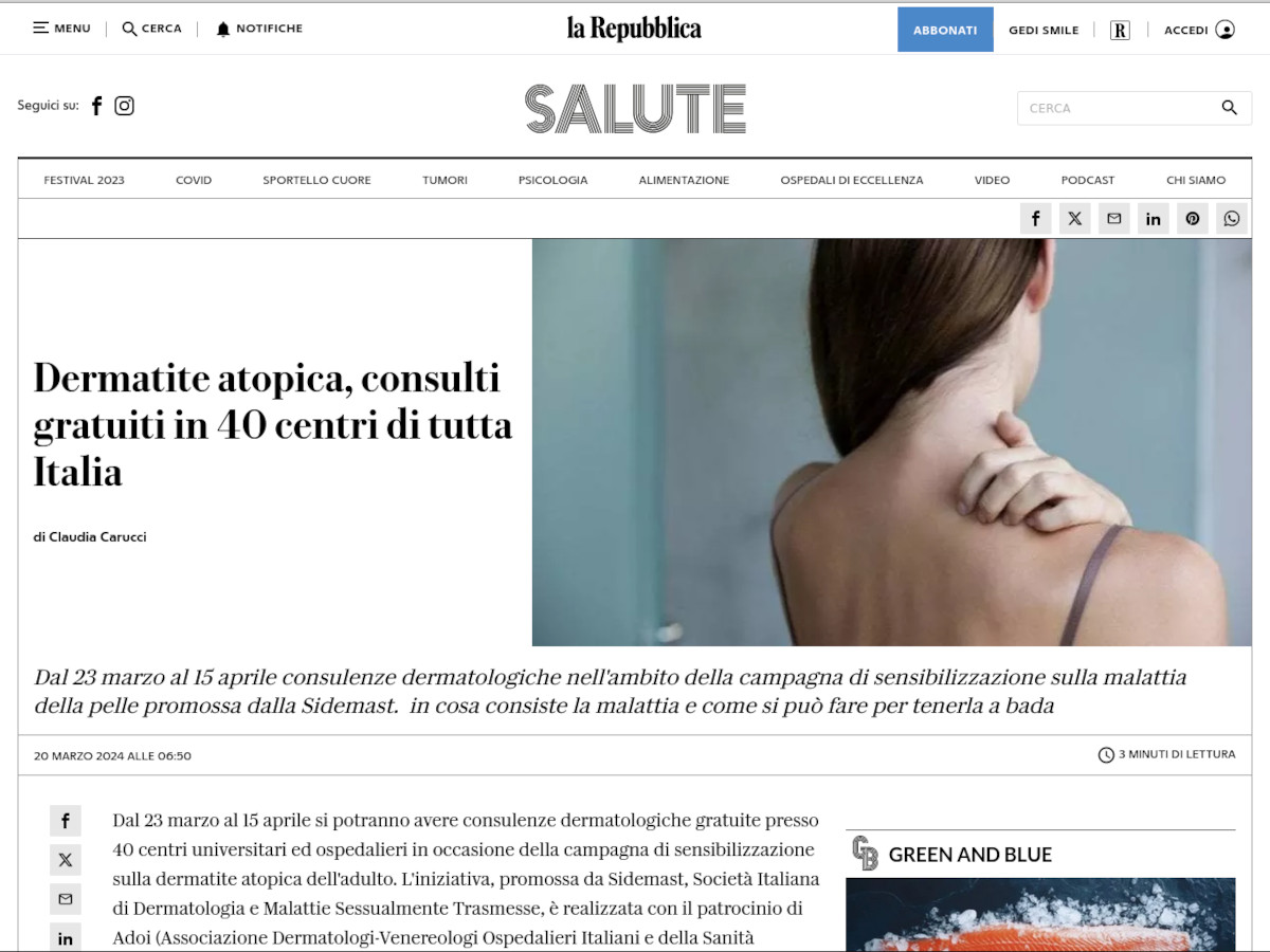 Dermatite Atopica - Repubblica
